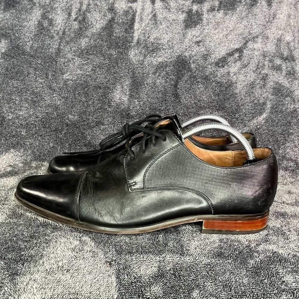 Florsheim Men's Postino Cap Toe Oxford Black Smooth size 10